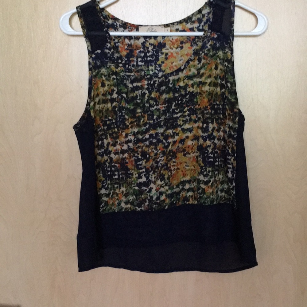 Navy blue tank top